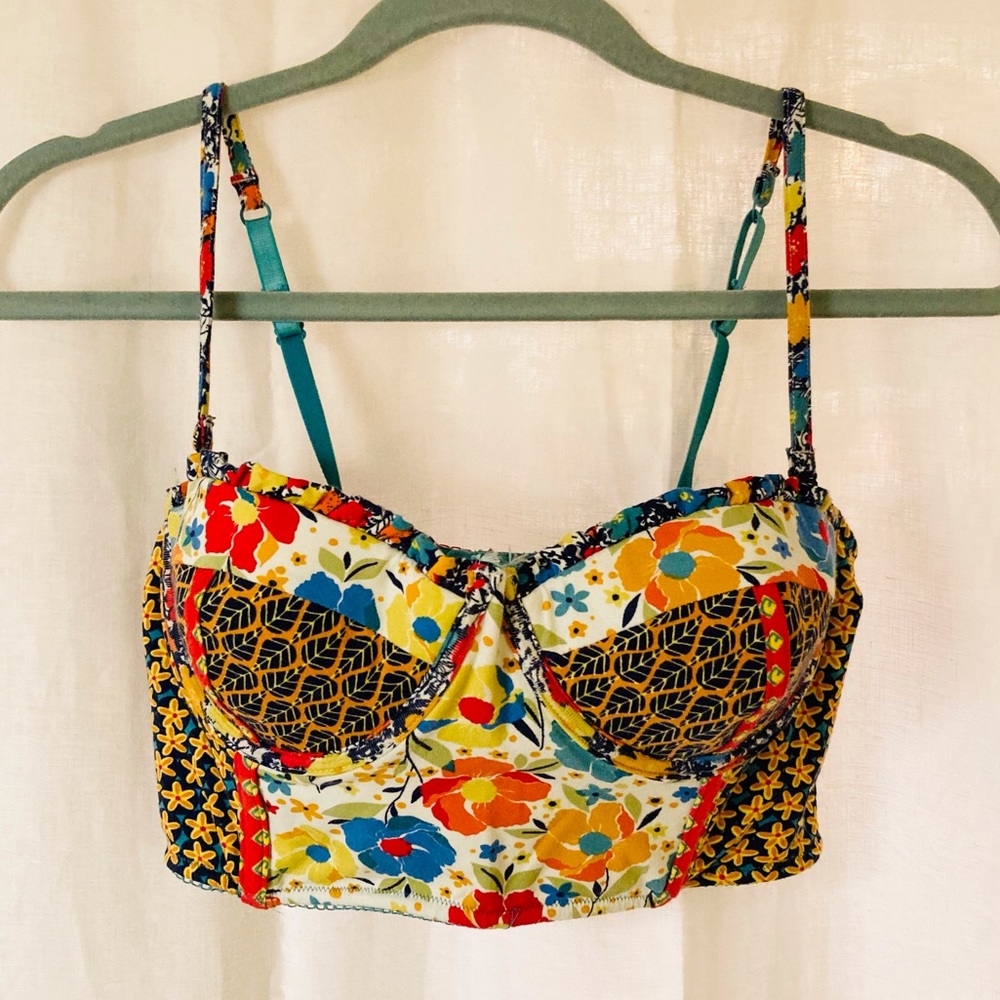 Anthropologie floral boustier
